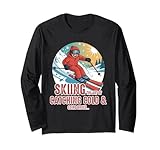 Skiing Art Catching Cold Broke Ski Wintersport
