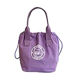 [§SEYIXU] ミニトートバッグ レディース キャンバストートバッグ 小さめ大人 かわいい おしゃれ 軽量 機能的 使いやすい ランチバッグ 通勤 かばん マザーズバッグ 手提げバッグ (D タイプ-パープル)