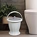 predolo Spittoon Chamber Bucket, Urinal Night Jug with Lid, Bucket Chamber Pot, Potty Urinal Bottle for Child Adults, White with Ring