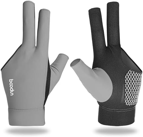 YFY Luva de bilhar luva de piscina de 3 dedos para mão esquerda, ...