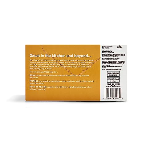 365 by Whole Foods Market, Bag Kitchen Tall Drawstring Flextra 13Gl 38Count, 38 Count