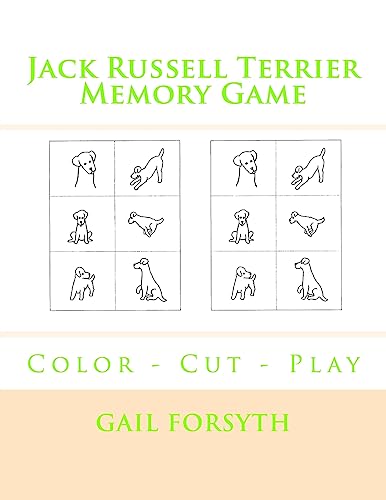 Jack Russell Terrier Memory Game: Color - Cut - Play