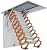 BTURYT Concertina Loft Ladder Alloy Attic Access Ladder Titanium Magnesium Alloy Attic Stairspull Down Attic Ladder Ceiling Folding Ladder Home Telescoping Ladder