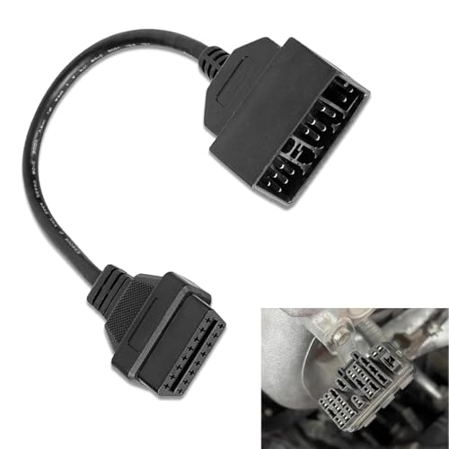 Bookeel Car Scanner Diagnostic Tool Conversion Cable – 22-Pin to 16-Pin OBD2 Adapter, 11.81