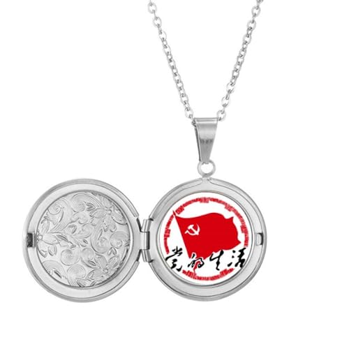 Médaillon emblème fête chinoise patriotisme pendentif anniversaire