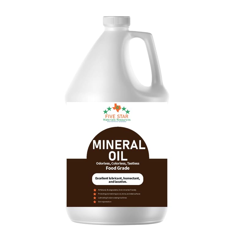 Pure USP Food Grade Mineral Oil |Neutral Scent & Taste-Free | All-Purpose for Skin Moisturizing, DIY Beauty, Wood Conditioning & More (2 Gallons)