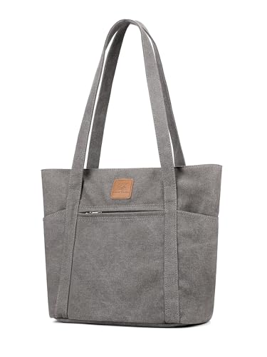 DOURR Womens Shoulder Handbags Heavy Duty Canvas Work Tote Retro Bucket Bag