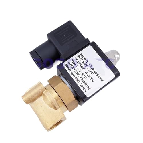 Électrovanne eau 1/4 AC220V NF en laiton normalement ouverte 2W025-08K