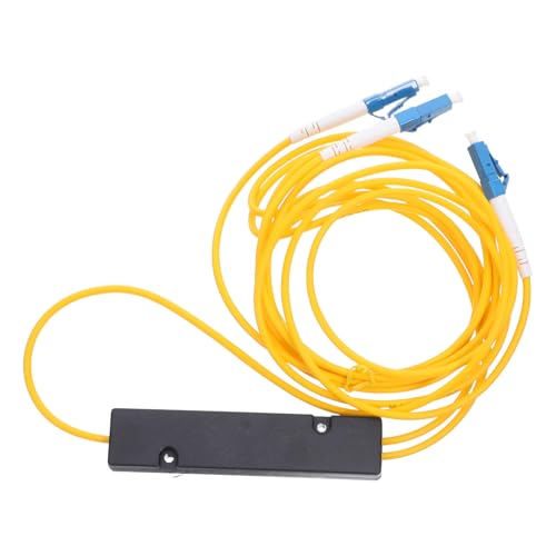 Zerodeko Répartiteur Fibre Optique 1x2 Connecteur Lc, Boîtier en Pvc, Conception Fusionnée Couverture Réseau Améliorée en Centre de Données