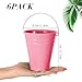 Sadnyy 6 Pack Metal Galvanized Bucket with Handle 5