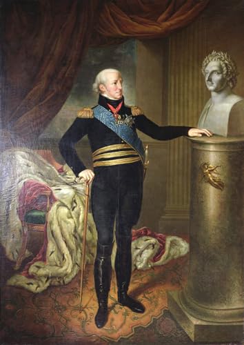 Pintura lienzo Carlo XIII di Svezia de Per Krafft, decoración de paredes grandes