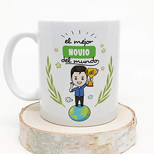 MUGFFINS Taza Novio -Familiares Mundo -Regalos Originales y Divertidos -Tazas de Café y Té - Imagen 5