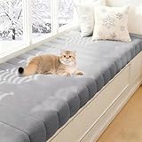 Bankkissen mit rutschfester Unterseite, abnehmbarer Bezug, Banksitzpolster, strapazierfähiges Fenstersitzpolster, Outdoor/Indoor-Bankpolster, bequemes Sofakissen, 90 x 55 cm