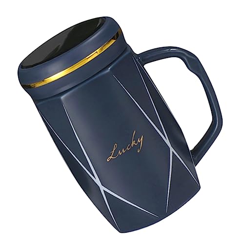 FUNNETOYU Taza Café Tetera Agua Platillo Té Derramar Bebida Vaso De Oficina Cerámica