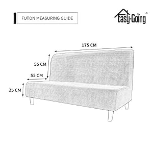 Easy-Going Fleece Stretch Sofa Slipcover Spandex Anti-Slip Soft Couch Sofa Cover, Armless Washable Furniture Protector with Elastic Bottom for Kids, Pets(Futon, Dark Gray) Easy Going Fleece Stretch Sofa Slipcover Spandex Anti Slip Soft Couch Sofa Cover Armless Washable Furniture Protector with Elastic Bottom for Kids PetsFuton Dark Gray