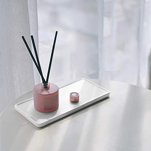 Floatant Bathroom Sink Tray Ceramic Kitchen Tray Small Candle Tray Rectangle Perfume Tray Organizer For Jewelry, Towel, Candles, Soap, Decoration Tub Kitchen Restroom Toilet - Small White #TOP4