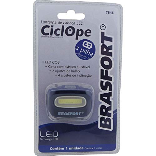 Lanterna Para Cabeça, Brasfort, LED Cob Ciclope, Azul