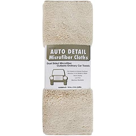 Tricol Clean Microfiber Towels for Cars 36 Pack Cleaning Cloth, 14 x 14 in, Assorted, 36 Pieces Cover