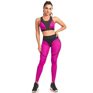 Women 2 Piece Workout Set | Sports Bra and Seamless Legging | Stretchable High Waist Gym, Yoga Activewear Set