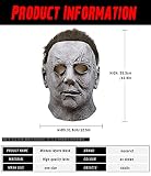 keland Michael Myers maska lateksowa z horroru, kostium Cosplay na karnawał i Halloween (szara)