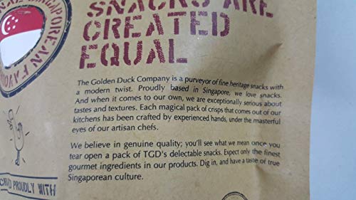 THE GOLDEN DUCK GOURMET SALTED EGG YOLK POTATO CRISPS 125g - Thumbnail 3