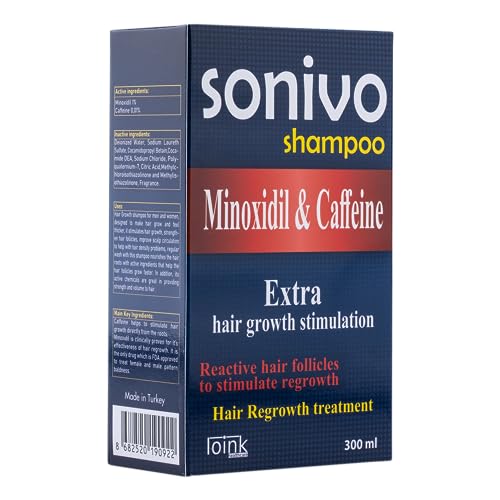 Vitron Sonivo Men and Women Shampoo Minoxidil with Caffeine, Prevents from Hair Thinning and Hair Loss (300 ML