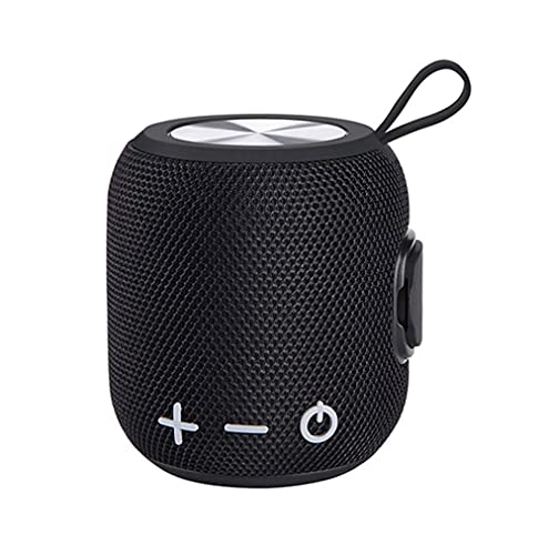 SMSOM Altavoz de Ducha Bluetooth, Altavoz de Bluetooth IPX7 a Prueba de Agua con 12H Playtime, Sonido HD, Altavoz al Aire Libre portátil para la Playa Playa Party Party Travel, Azul (Color : Black)