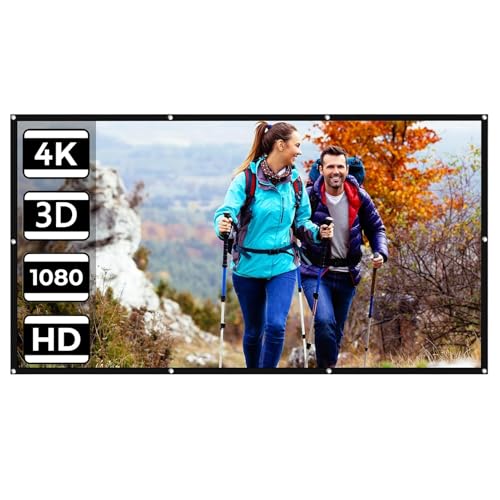 Pantalla portátil de proyector plegable 120 pulgadas 16:9 HD