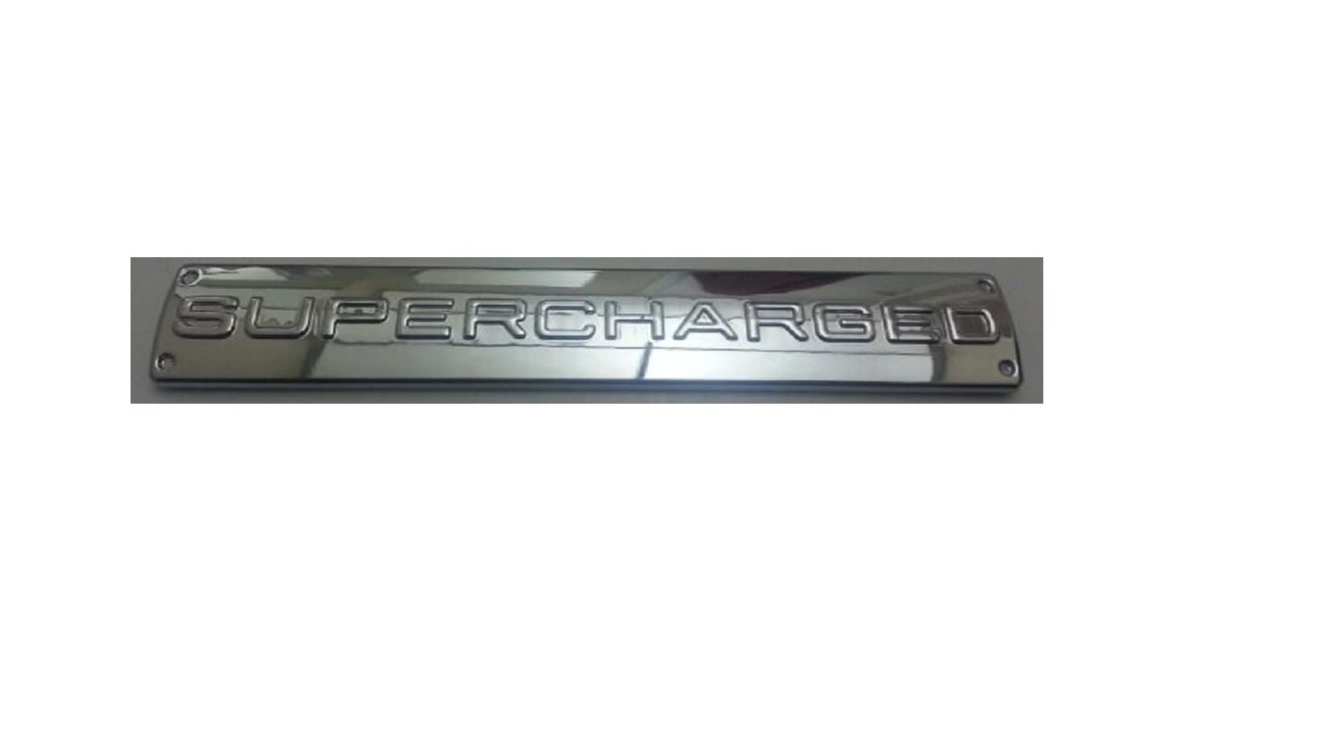 RC TRADING Chrome Supercharged Emblem Badge Insignia Rear Trunk