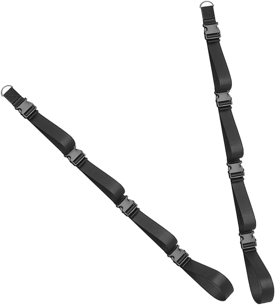 NUOBESTY Adjustable Wall Storage Strap 2pcs with Buckles, Multi-use Wall-mount Hanging Storage Belt for Garage Organization and Tool Holder