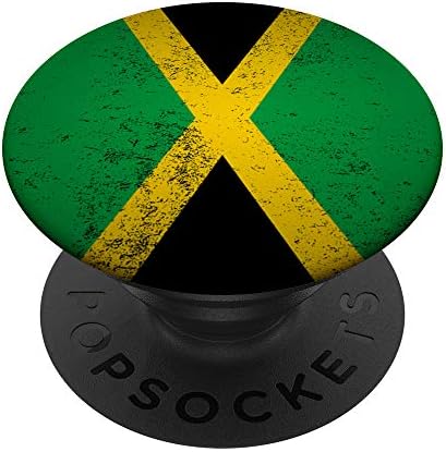Grunge Jamaica Flag Cool Northern America Afro Jamaican Gift PopSockets PopGrip: Swappable Grip for Phones & Tablets