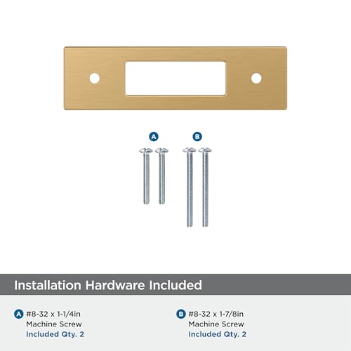 Image of Amerock Medora 3 inch Champagne Bronze Backplate | Decorative zinc cabinet hardware backplate designed to complement knobs and pulls while protecting cabinet surfaces