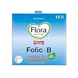Pascual - Flora Folic B Original - Pack de 6 x 1L - Bebida Láctea con Vitaminas y Bajo en Grasas