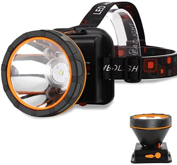 haoyehome Headlamp Rechargeable, 90000 Lumen Super Bright Headlamp Flashlight, Waterproof USB LED Headlight, 2 Modes Head Lights for Outdoor Camping Fishing Hunting
