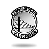 Rico Industries NBA Golden State Warriors Chrome Finished Auto Emblem 3D Sticker