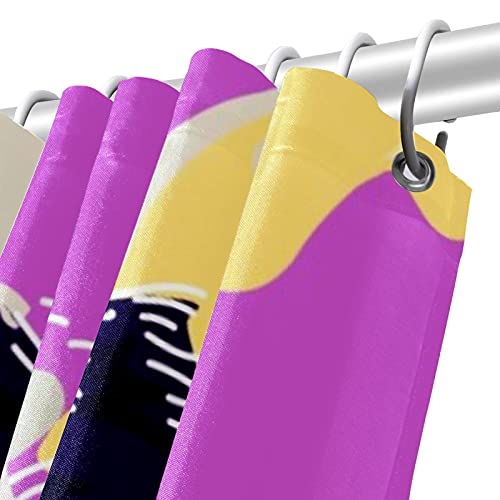 Rideau de douche motif chien rose avec crochets plastique résistant - 6