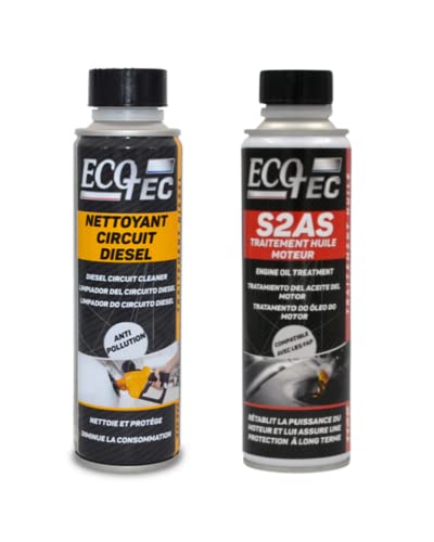 Nettoyant circuit carburant essence diesel et additif traitement huile moteur S2AS anti-usure