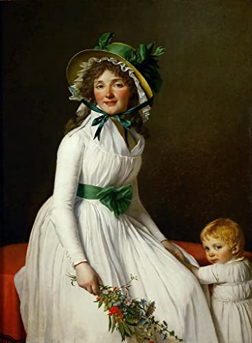 Tableau Toile Peinture Décorative Jacques Louis David Portrait d'Art