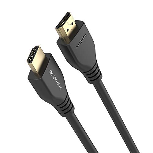 كابل HDMI 2.1 عالي السرعة 1.8 متر 48 جيجابايت في الثانية يدعم 4K عند 120 هرتز و8K عند 60 هيرتز ومدى ديناميكي عالي وايثرنت لتلفزيونات آبل ونينتندو سويتش وروكو واكس بوكس X/S وبلاي ستيشن 5 وبلو راي