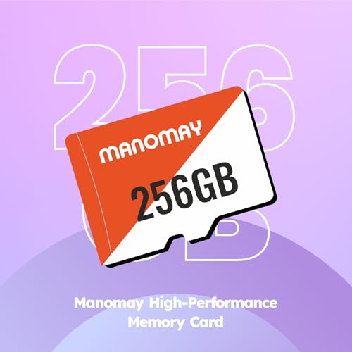 Image of Manomay 256 GB Memory Card, High Speed Storage Card for Smartphones, Tablets, Cameras (256 GB)