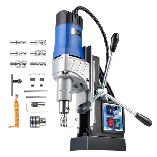 Portable Magnetic Drill Press With Bits