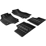 Rubber Car Mats Set alfombra de goma Opel Astra H Plus Clips de montaje T perfil, 4Â piezas
