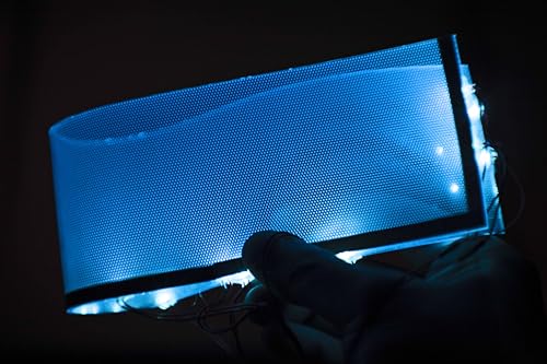 Image of [ Rectangular ] for Master Chief Helmet Lamp Titan Lamp Batman led Light Decorations Flexible Helmet Lights Cosplay DIY kit RGB Superhero for Men Gifts ice Blue