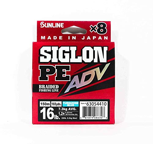 Tresse Sunline Siglon PE ADV bleue 16lb 150m pour pêche de précision