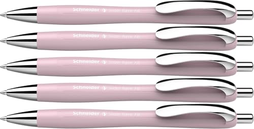 Image of Schneider Slider Rave XB 132519 Ballpoint Pen (Limited Special Edition in Pearl, Made in Germany) Pack of 5 Ink Colour: Blue