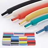 Eugiichr 108pcs Heat Shrink Tubing-3:1 Ratio Adhesive Lined, 6 Sizes with 6 Colors Each, Marine-Grade Waterproof, Insulated & Sealed, Oil/Wear Resistant for Industrial/Automotive Wire/Cable Repair