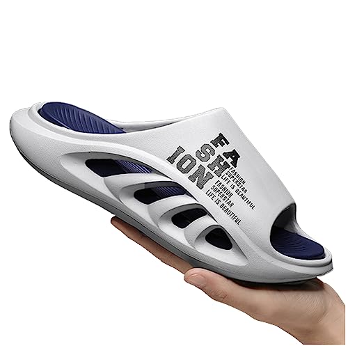 Men's Height Increasing Anti-Slip Slippers, Mens Sport Recovery Sandals Double Color Matching Thick Cushion