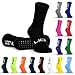 Price comparison product image LION SPORTSWEAR Football Grip Socks For Men/Women/Kids - Variety Of Colours To Match Your Team Kit & Sleeve Socks (UK, Alpha, S, Black)