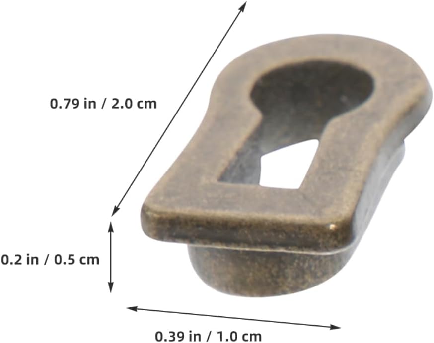 20pcs Decorative Keyhole Covers Zinc Alloy Hardware Furniture Accessories Cabinet Door Keyhole Cap