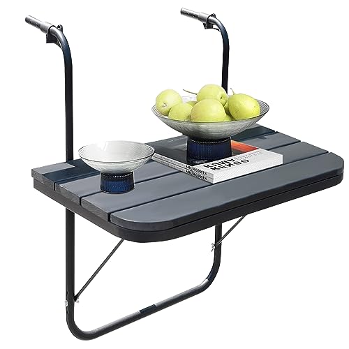 Sundale Outdoor Balcony Hanging Table for Railing,...